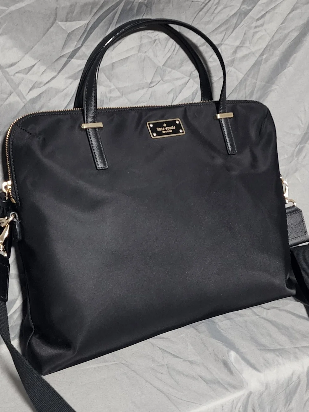 NWOT Kate Spade New York Wilson Road Daveney Black Nylon Laptop Bag